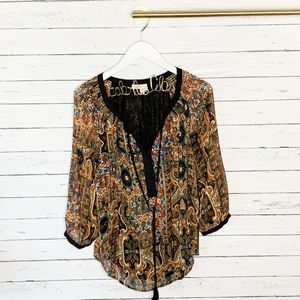 Anthropologie Tops - Anthropologie Meadow Rue Paisley Marya Peasant Top Anthropologie Tops - Anthropologie Meadow Rue Paisley Marya Peasant Top